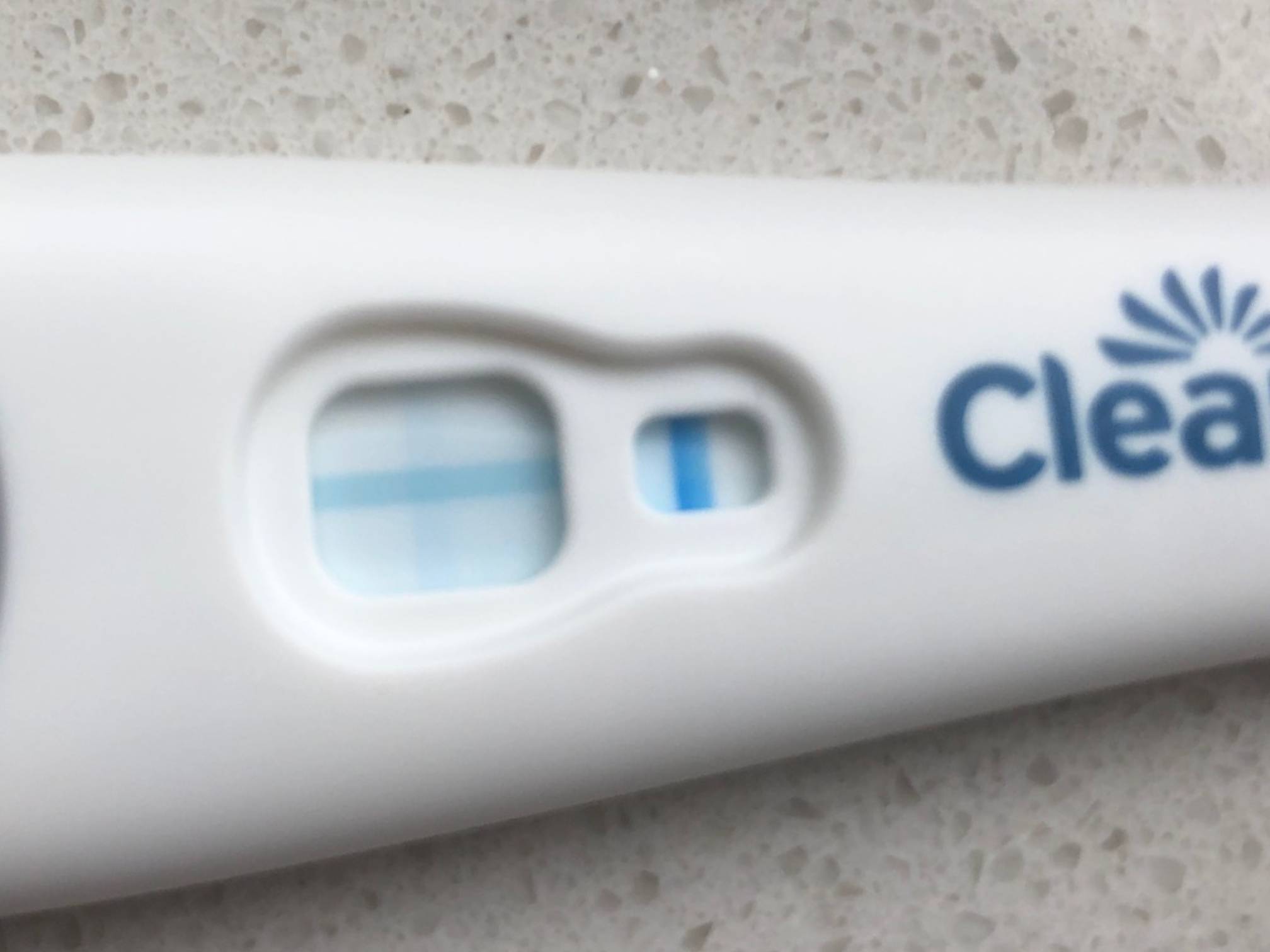 Zwangerschapstest met licht plusje